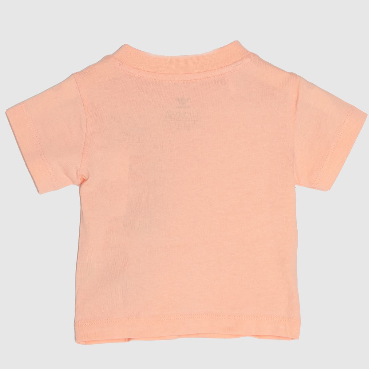 adidas – Persikafärgad trefoil-t-shirt för barn