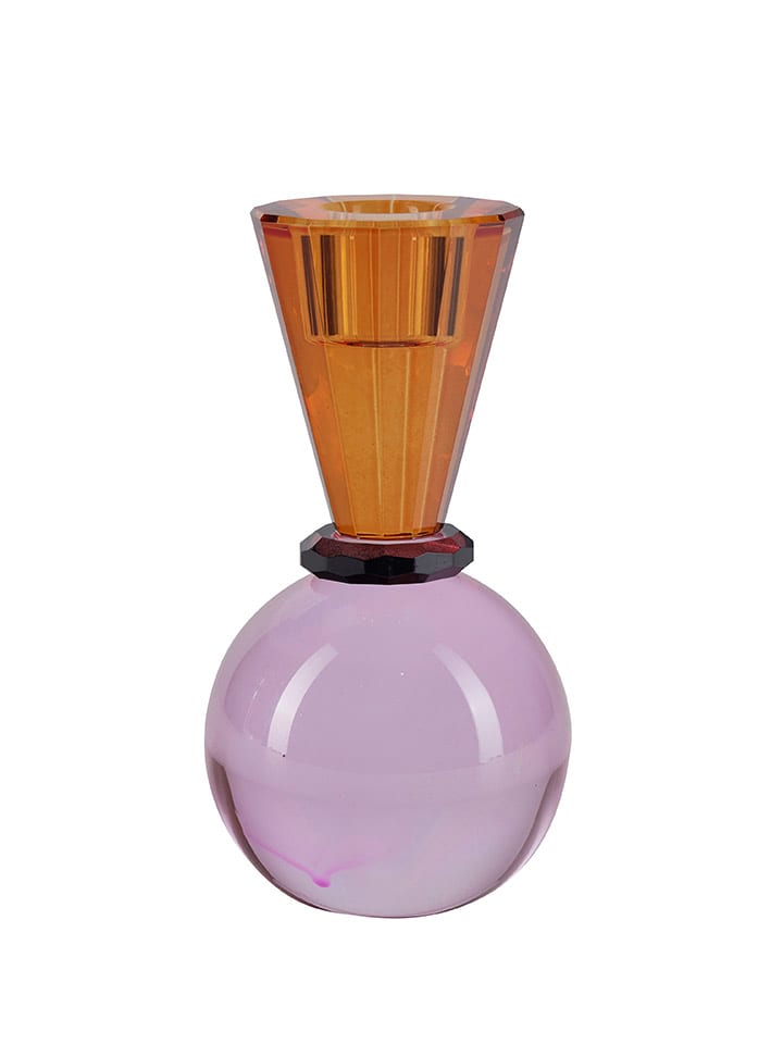 Miss Étoile Kerzenhalter in Rosa/ Orange - (H)15 x Ø 7,5 cm günstig kaufen onesize