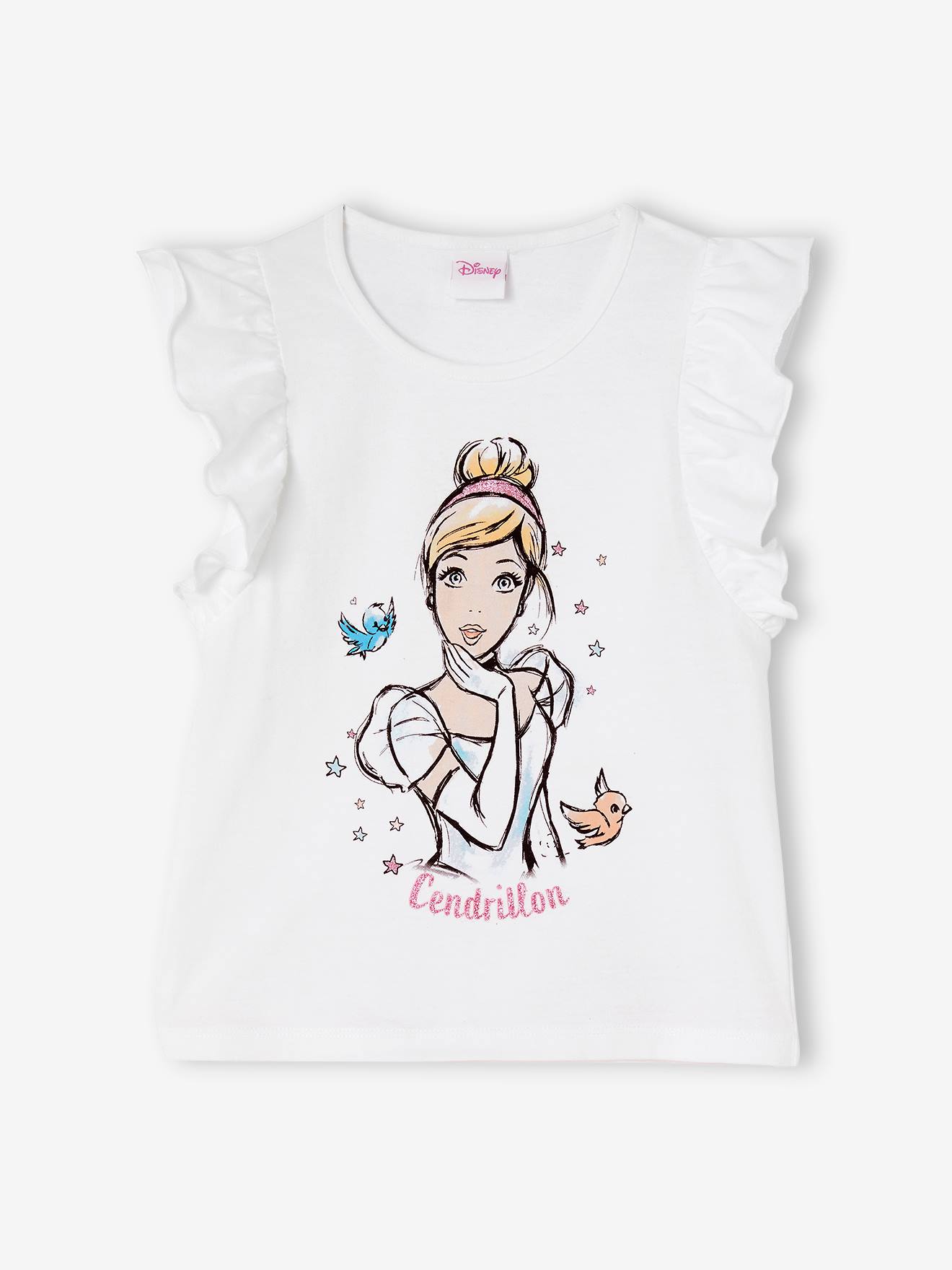 Pyjashort fille DS® Cendrillon blanc