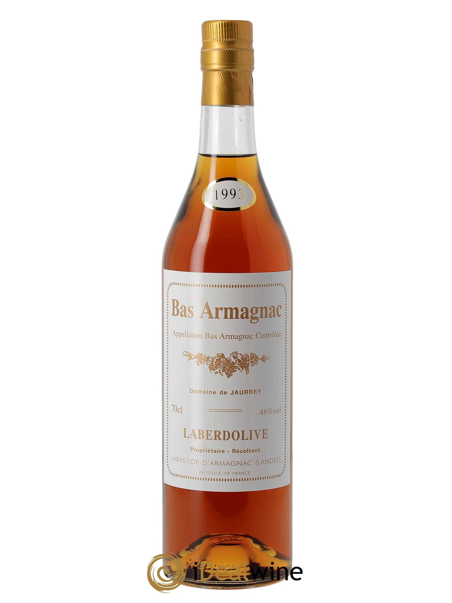 Bas-Armagnac Domaine de Jaurrey Laberdolive  1993 - Lot de 1 Bouteille
