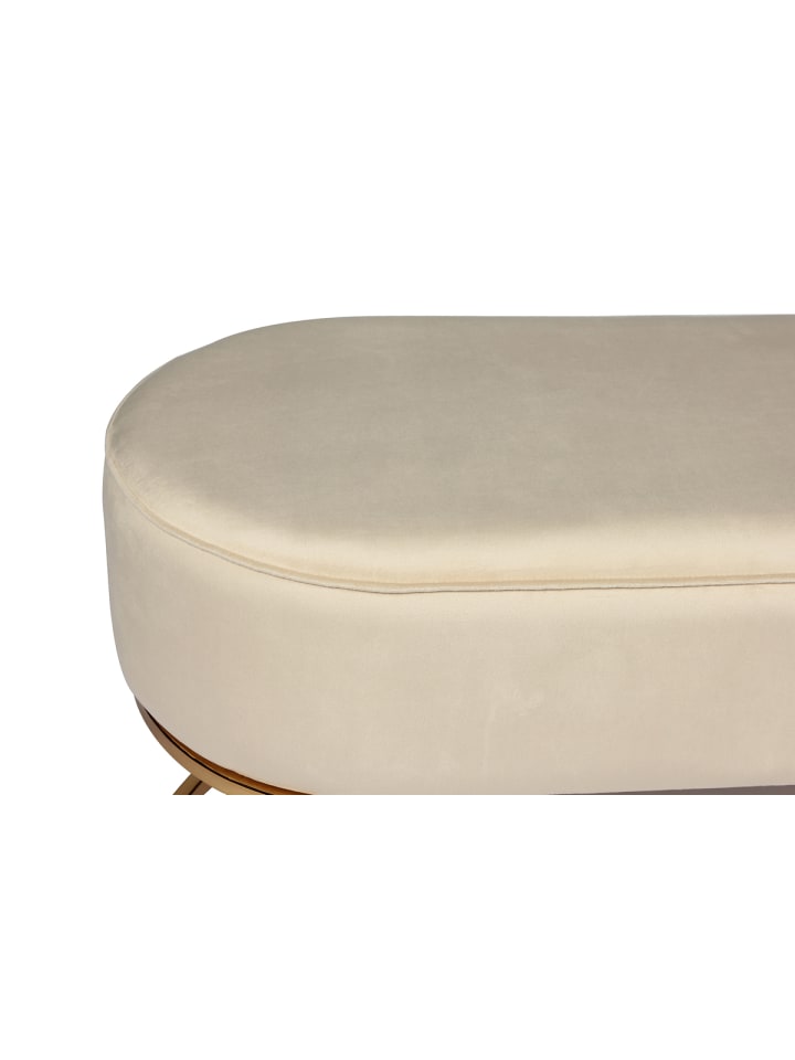 Kayoom Sitzbank Aryn in Creme / Gold günstig kaufen 40 x 40 cm