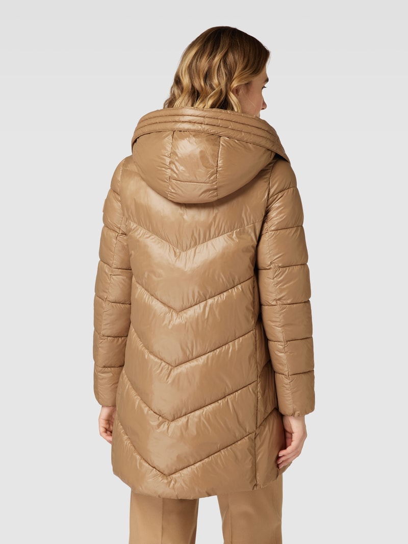 Steppmantel mit Zweiwege-Reißverschluss Modell 'Petrana2' in camel