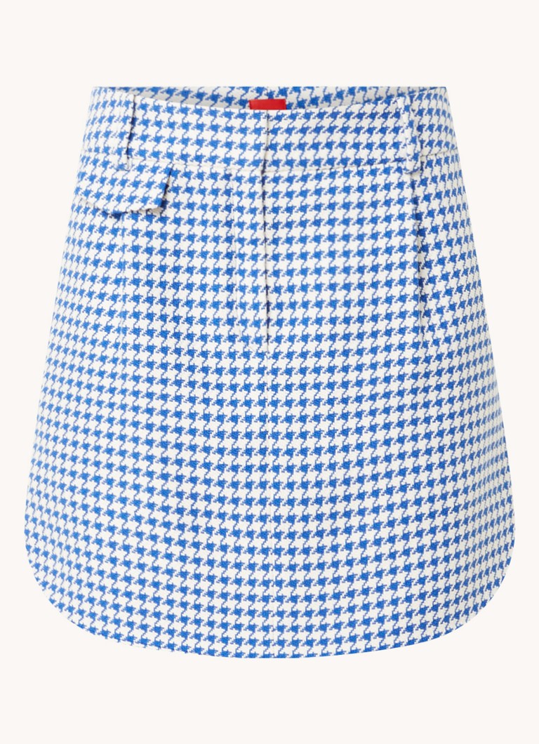 Fusta mini HUGO BOSS Rilana Houndstooth