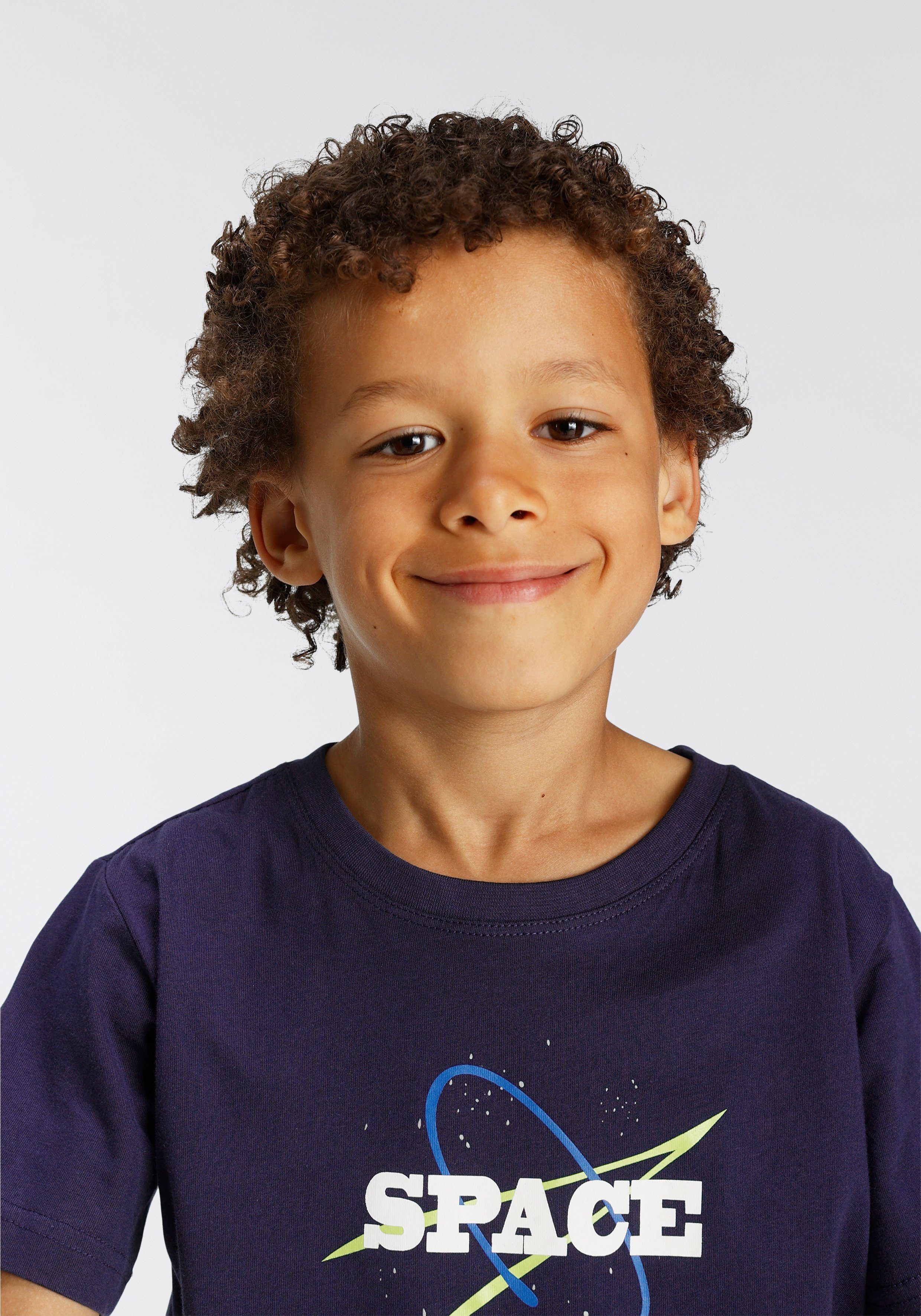 Scout T-Shirt SPACE (Packung, 2er-Pack) aus Bio-Baumwolle