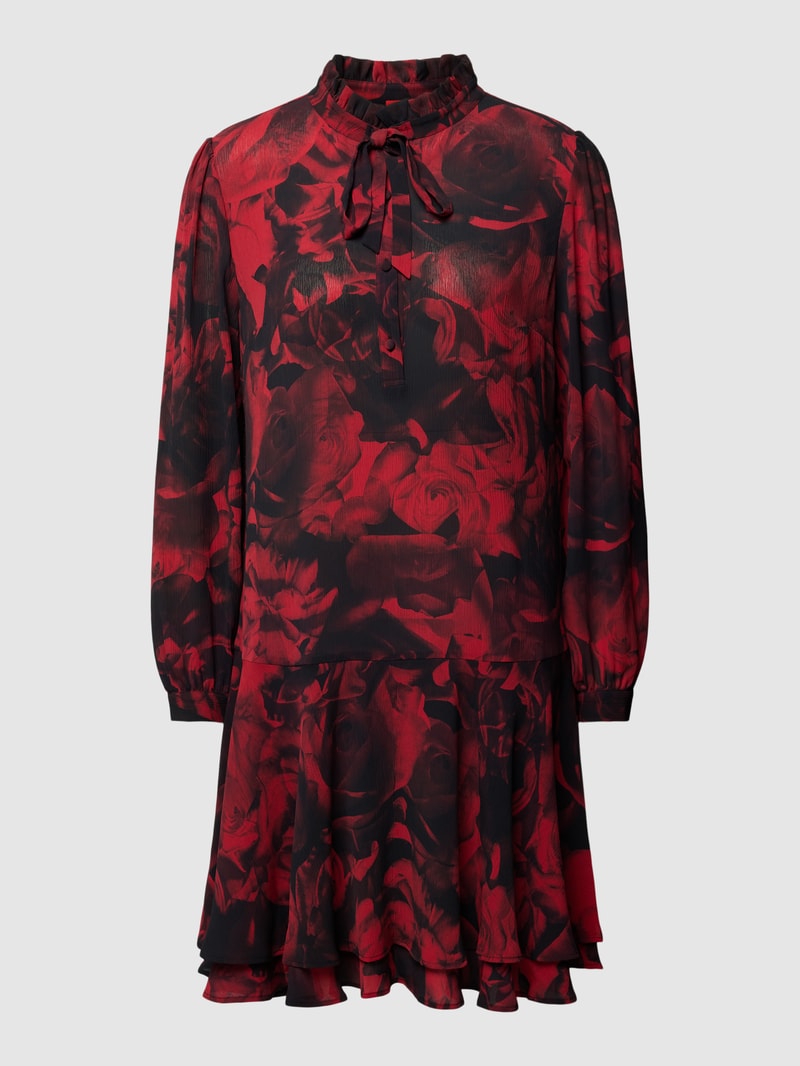 Minikleid mit floralem Muster Modell 'Kandras' in rot