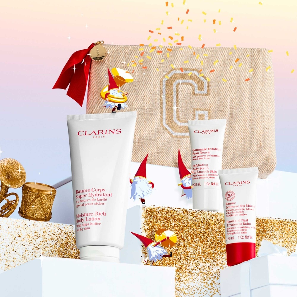 Clarins Coffret Baume Corps Super Hydratant  Coffret Noël Soin hydratant corps