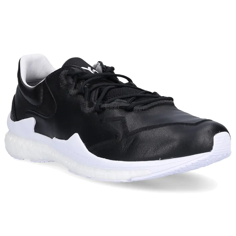 Y-3 - Sneaker low ADIZERO RUNNER Kalbsleder - schwarz