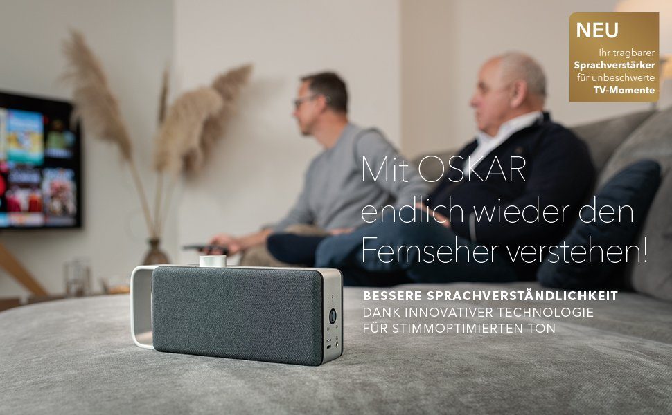faller audio OSKAR Sprachverstärker, Hörverstärker für den Fernseher Wireless Lautsprecher