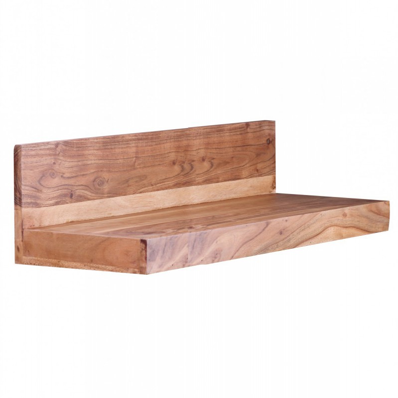 Wohnling Massivholz Wandregal 80 cm Akazie