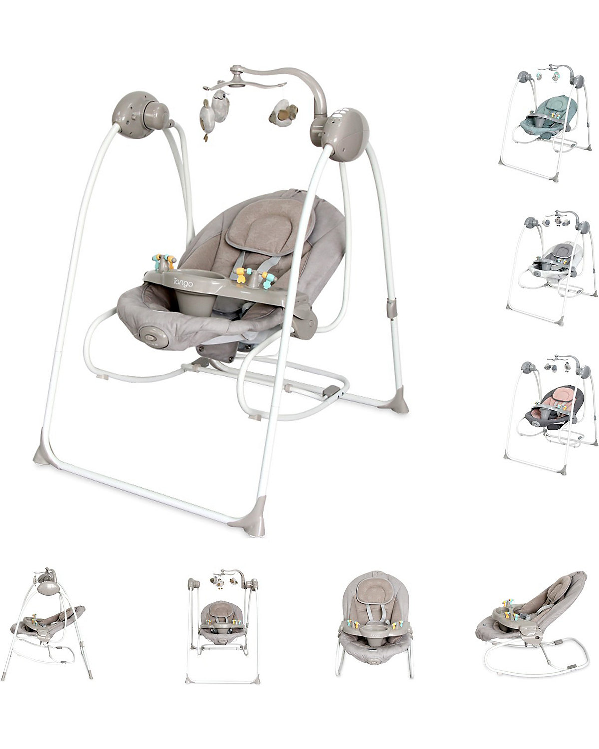 Babywippe Tango 2 in 1, Fernbedienung, MP3, Timer, Mobile Babywippen