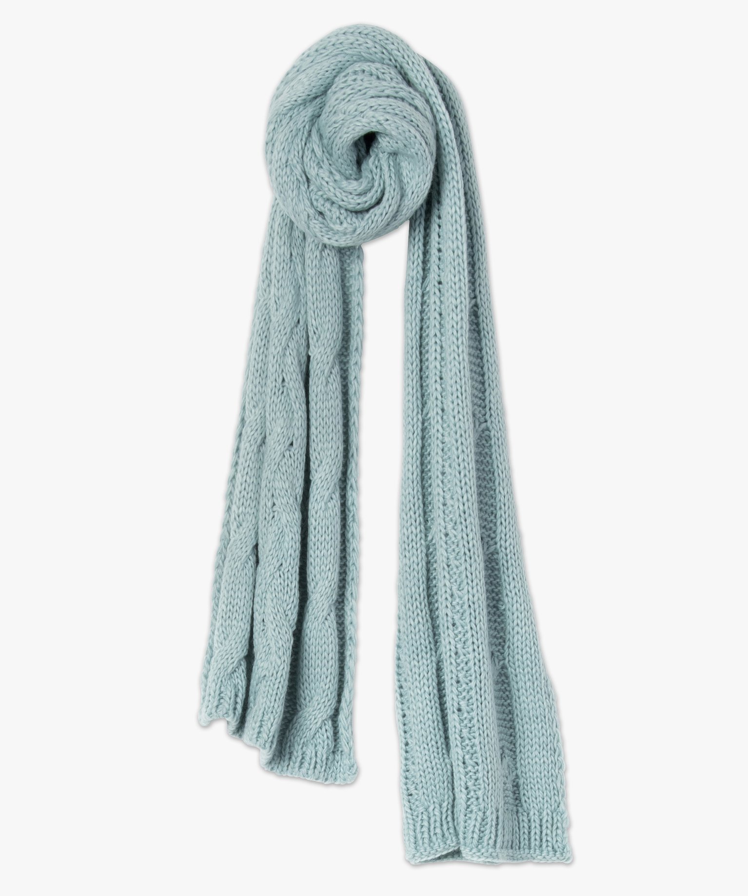 Echarpe femme en maille ctelée vert | GEMO