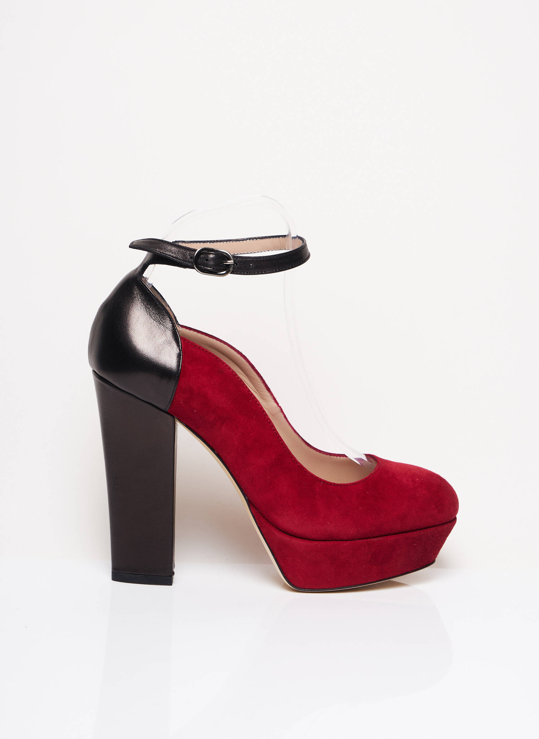 Gaia D Este Escarpins Femme couleur rouge