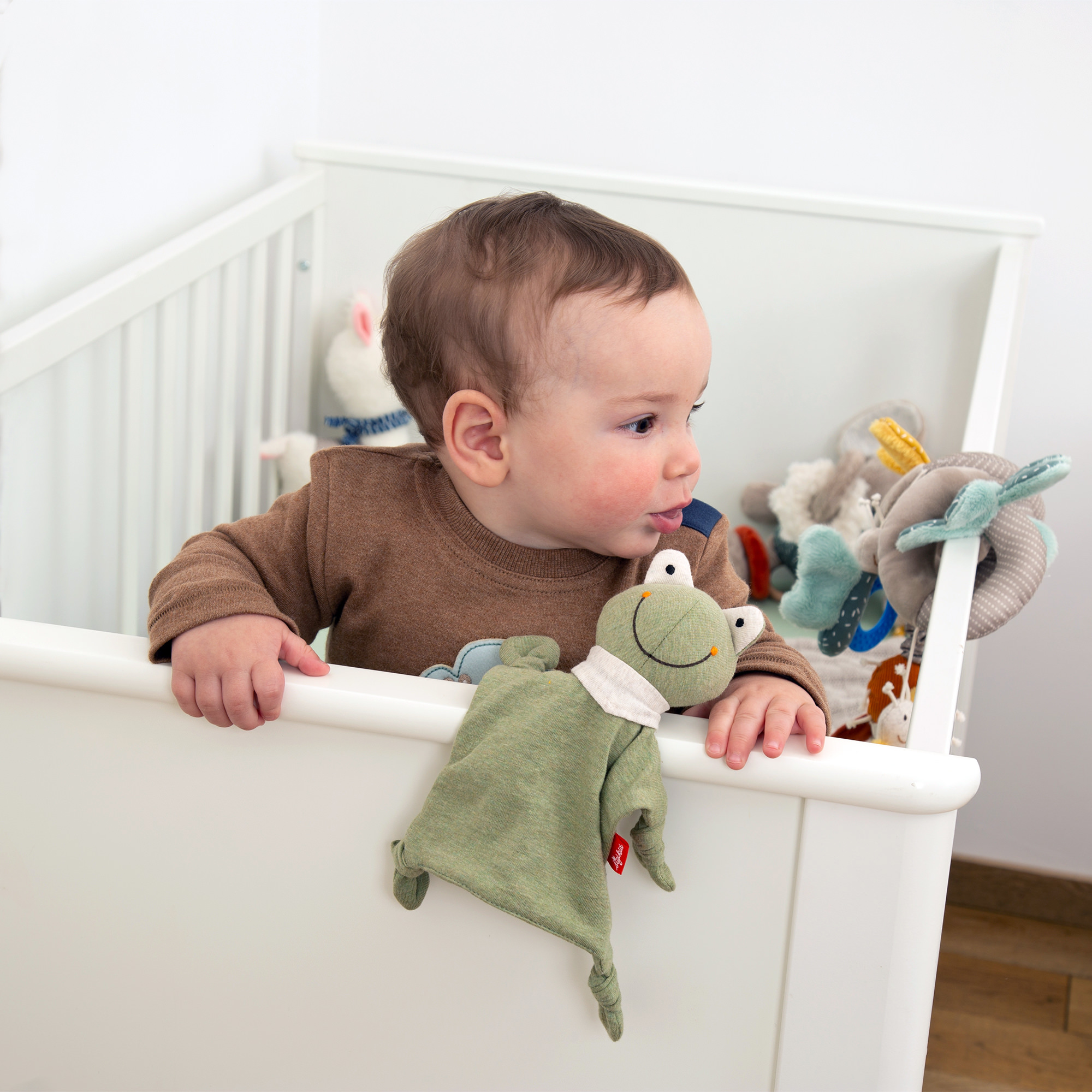Baby Mini Schnuffeltuch Frosch