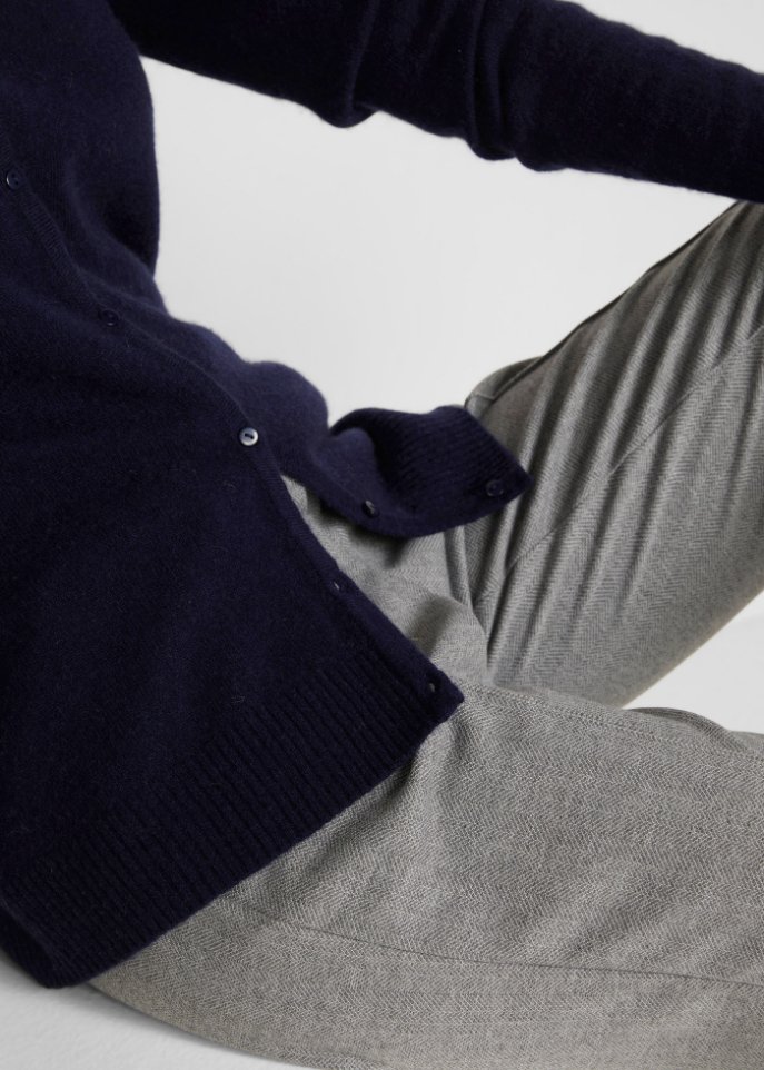 Wollstrickjacke mit Good Cashmere Standard®-Anteil