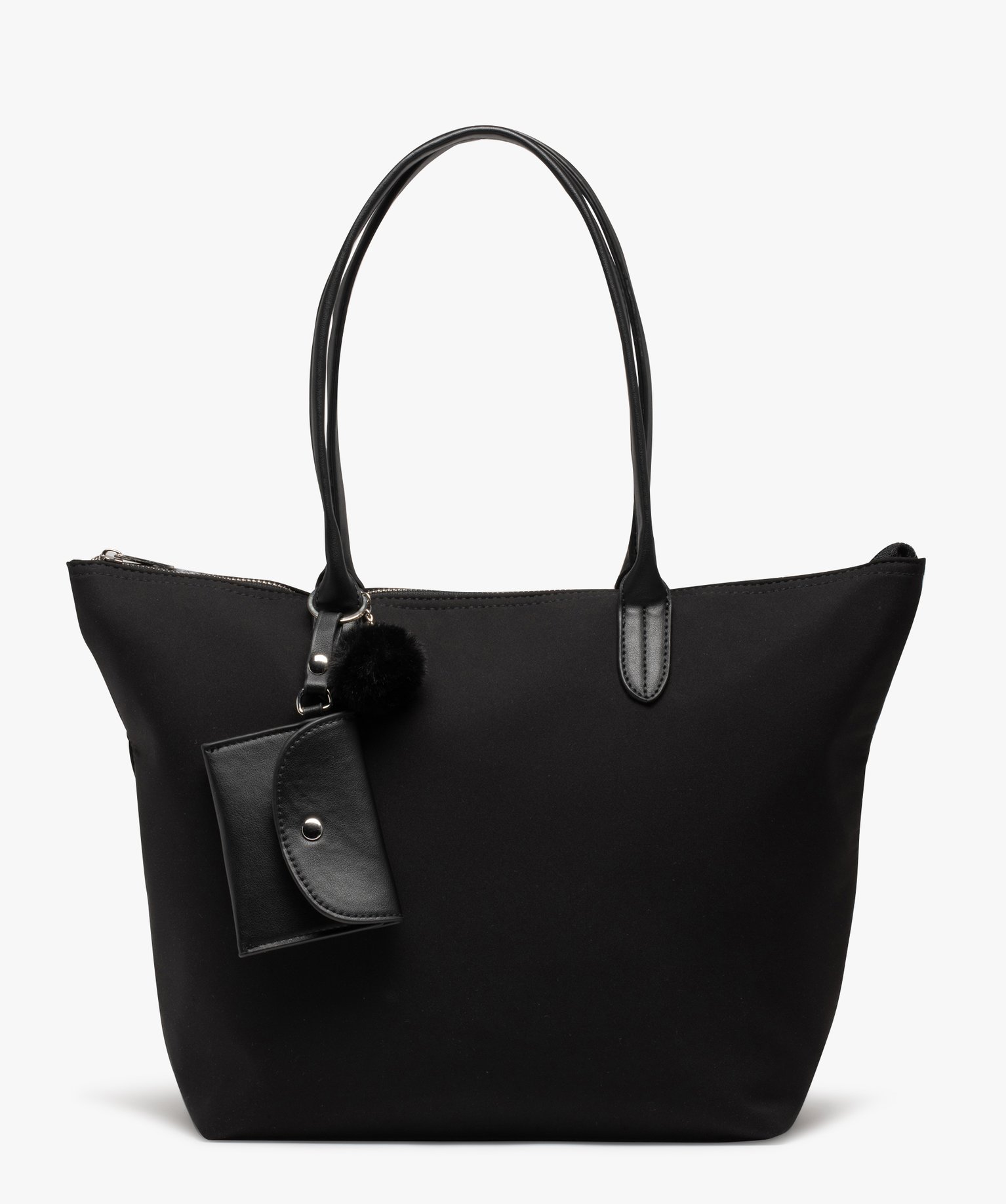 Sac cabas déperlant avec accessoires amovibles femme noir | GEMO