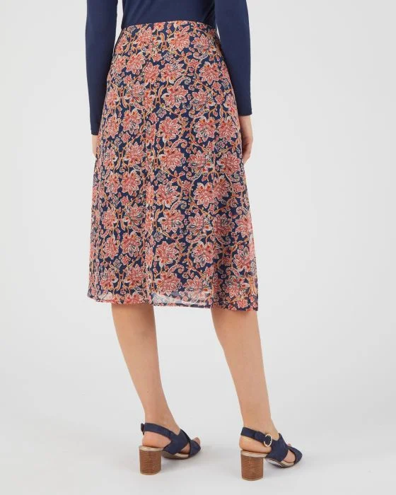 Jupe voile taille effet drapé