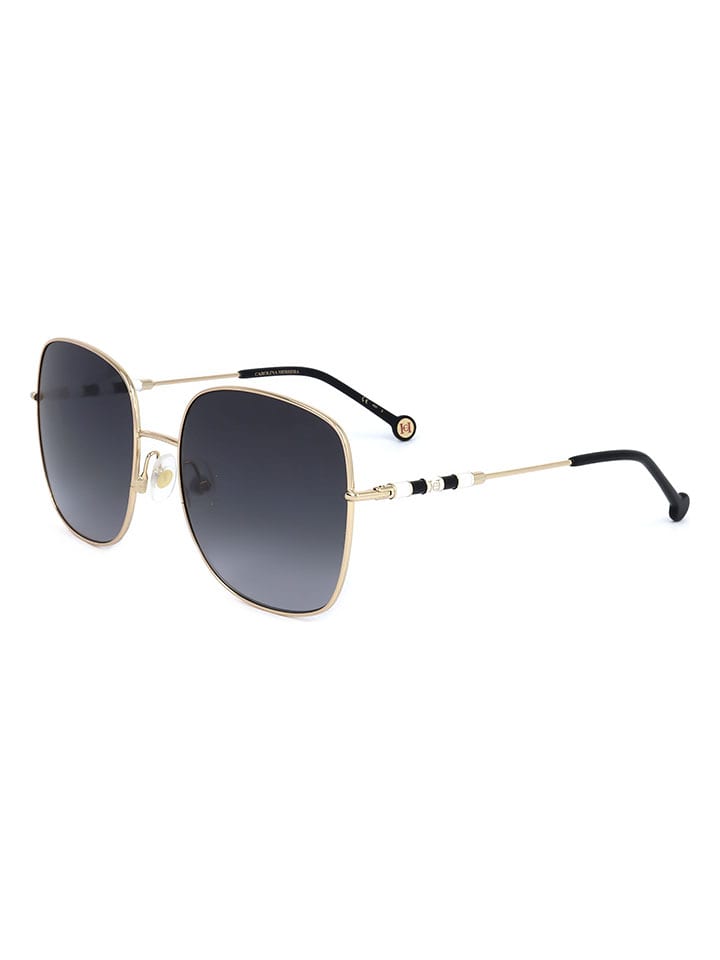 Carolina Herrera Damen-Sonnenbrille in Gold/ Dunkelblau günstig kaufen 59