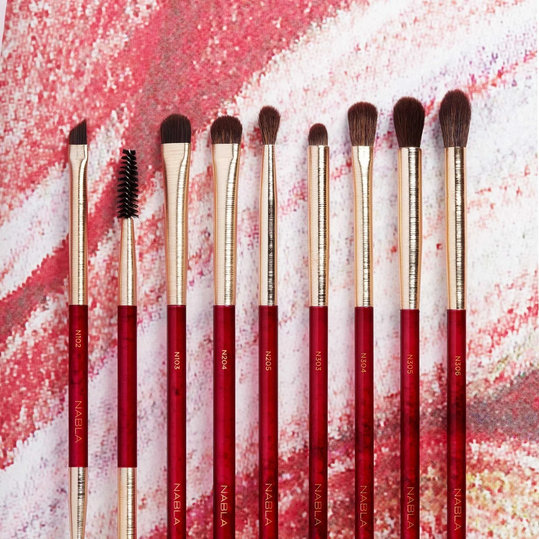Set completo de brochas para ojos Ruby - Brocha de maquillaje, brochas