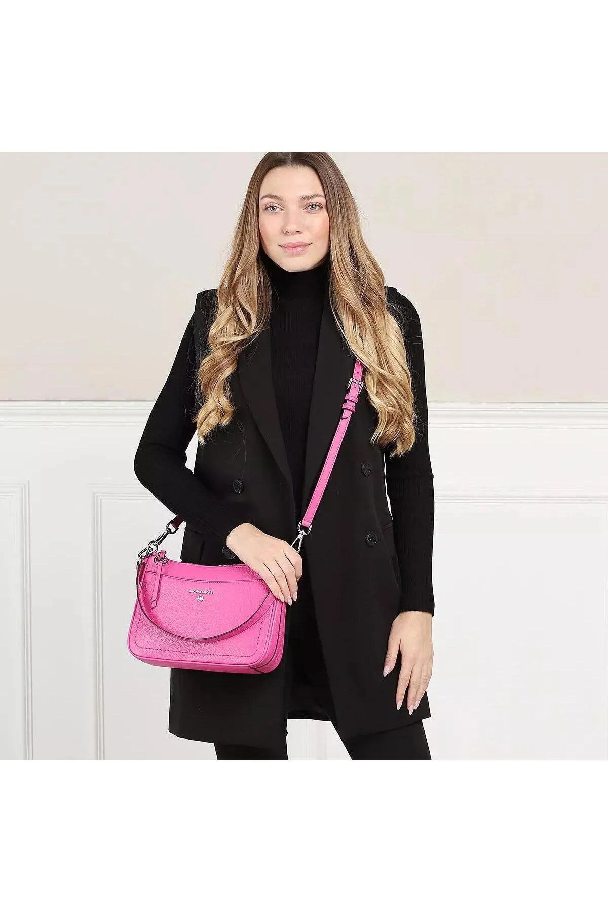 Michael Kors  Jet Set Charm Medium Pochette XBody mit Reißverschluss oben, Kirschrot