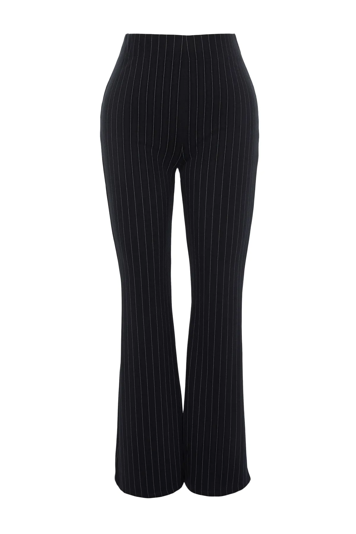 Trendyol Curve  Marineblaue, seitlich geschlitzte spanische Bein-Strick-Leggings-Hose TBSSS23AR00036