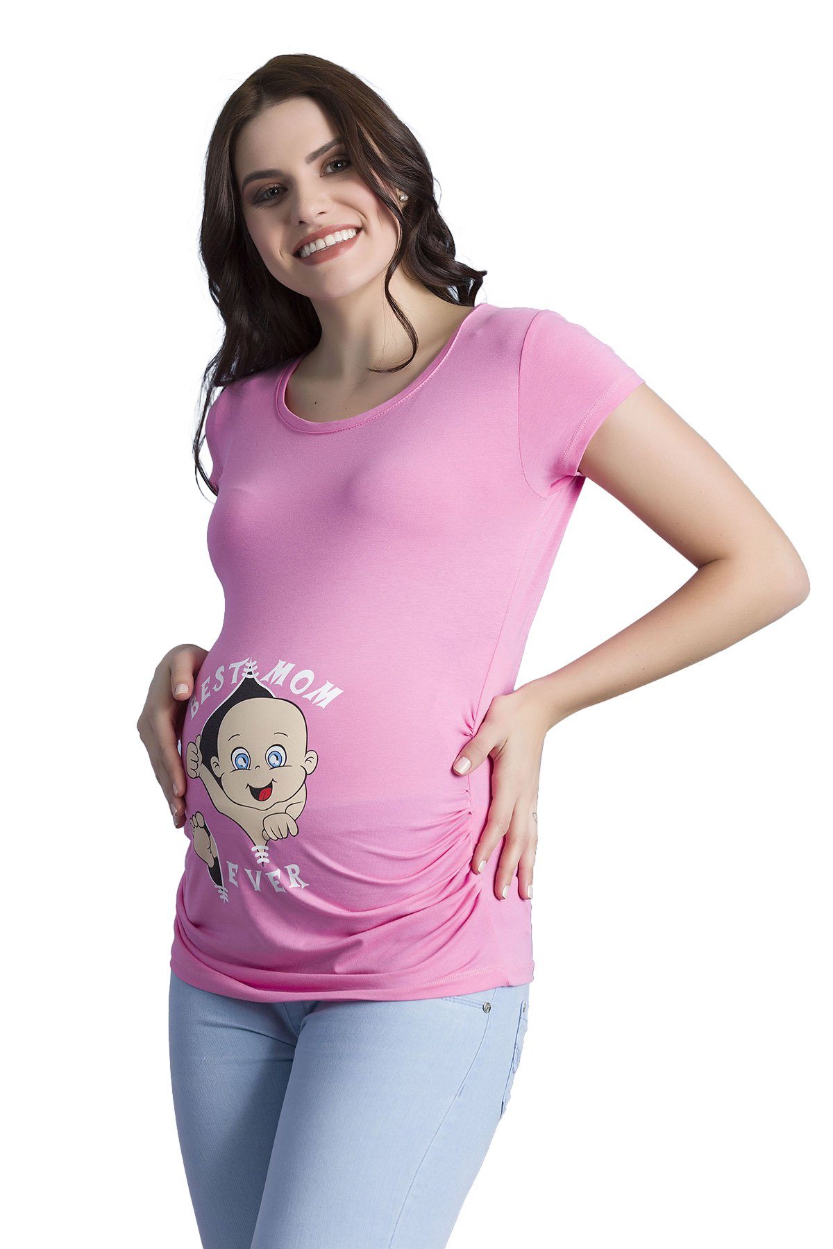 M.M.C. Umstandsshirt Best Mom Ever mit Motiv
