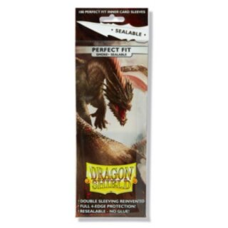 Dragon Shield: Standard Perfect Fit Sealable Sleeves - Smoke (100 Stück)