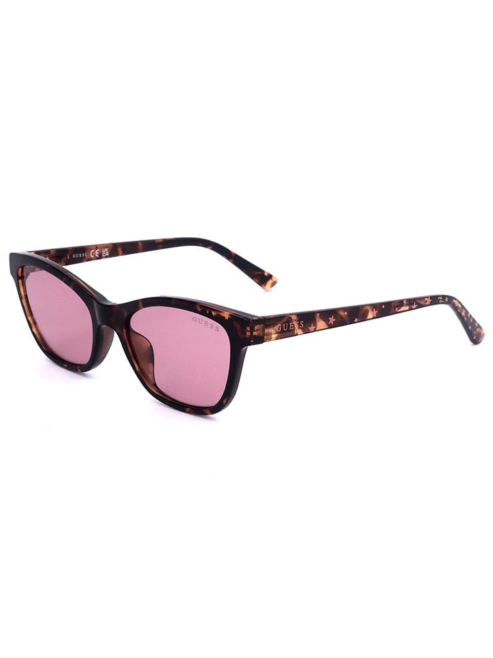 Guess Kinder-Sonnenbrille in Braun/ Pink günstig kaufen 48