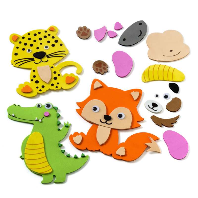 Atelier 8 animaux en mousse Oxybul
