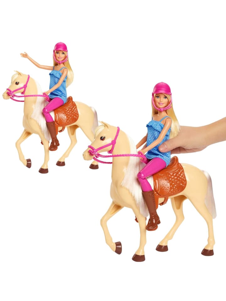 Barbie Reitspaß Spiel-Set | Mattel FXH13 | Puppe Barbie mit Pferd & Zubehör günstig kaufen onesize