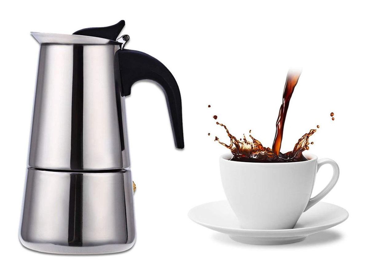 Nonna 4 Tassen RVS Kaffeemaschine