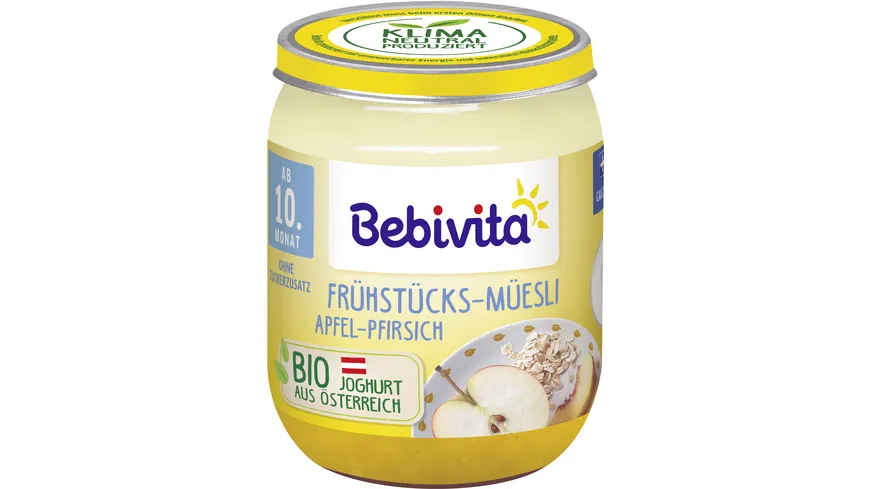 Bebivita Bio Frühstücks-Müesli Apfel-Pfirsich 160 g