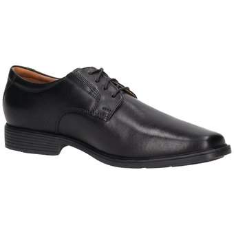 Clarks Tilden Plain Schnürer in schwarz