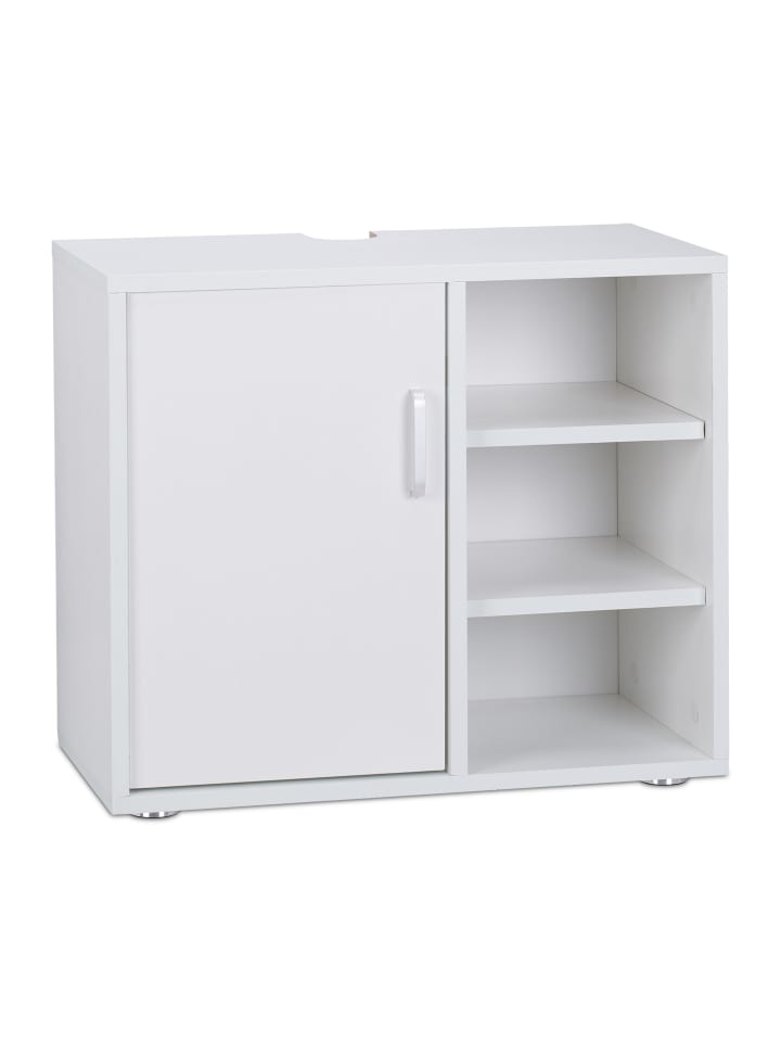 relaxdays Waschbeckenunterschrank in Weiß - (B)60 x (H)51 x (T)32 cm günstig kaufen onesize