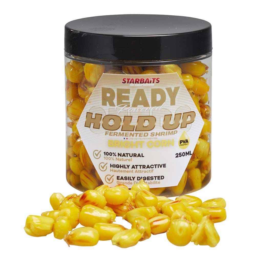 Graines Cuites Starbaits Ready Seeds Bright Corn Hold Up -siemenet 250ml