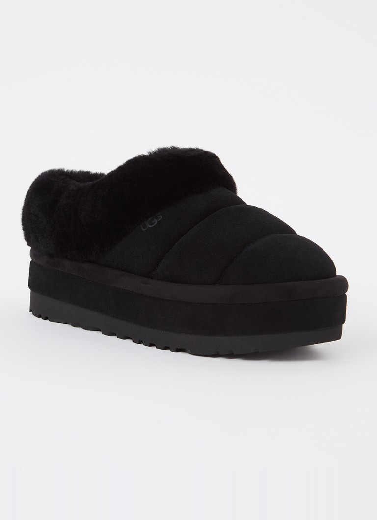 Mocasini UGG Tazzlita din piele întoarsă și piele de oaie.