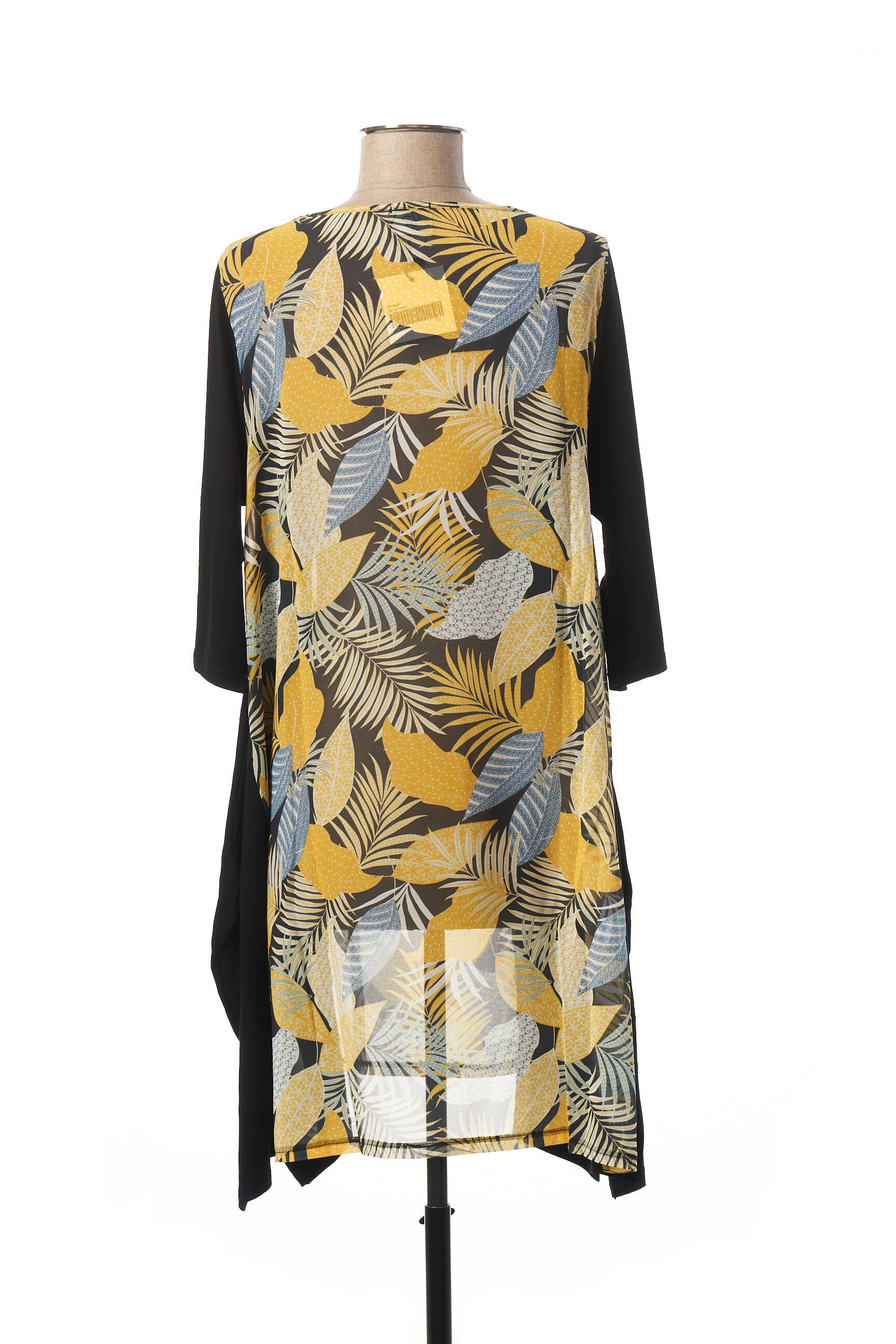 G Oze Tuniquemanchelongue Femme couleur jaune