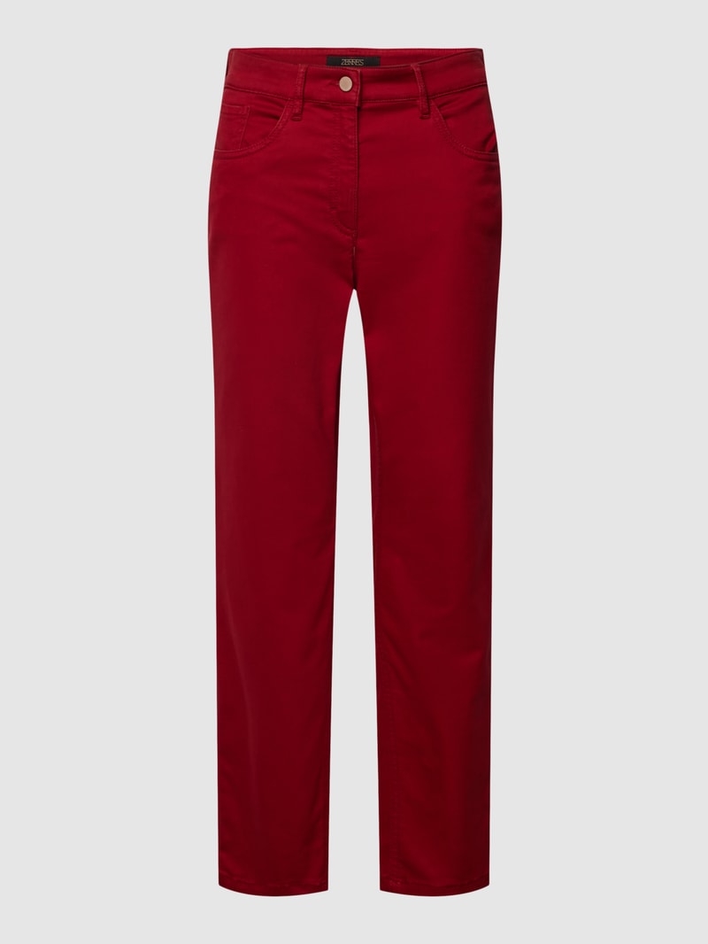 Jeans im 5-Pocket-Design Modell 'CORA' in rot