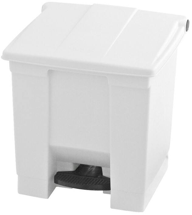 Rubbermaid Polyethylen-Abfalleimer 30,3 L 43,5 x 40 x 43,5 cm Weiß