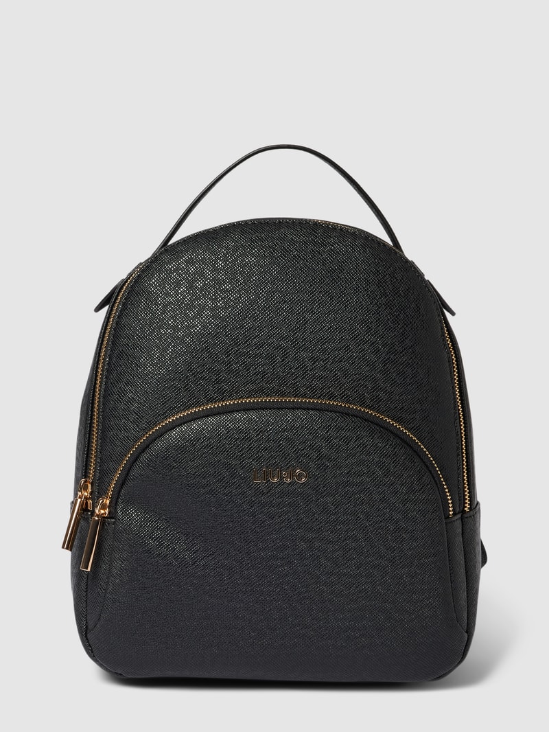 Rucksack mit Strukturmuster Modell 'Manhattan' in schwarz