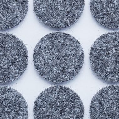 relaxdays Möbelfuß Selbstklebende Filzgleiter 204er Pack, Dunkelgrau