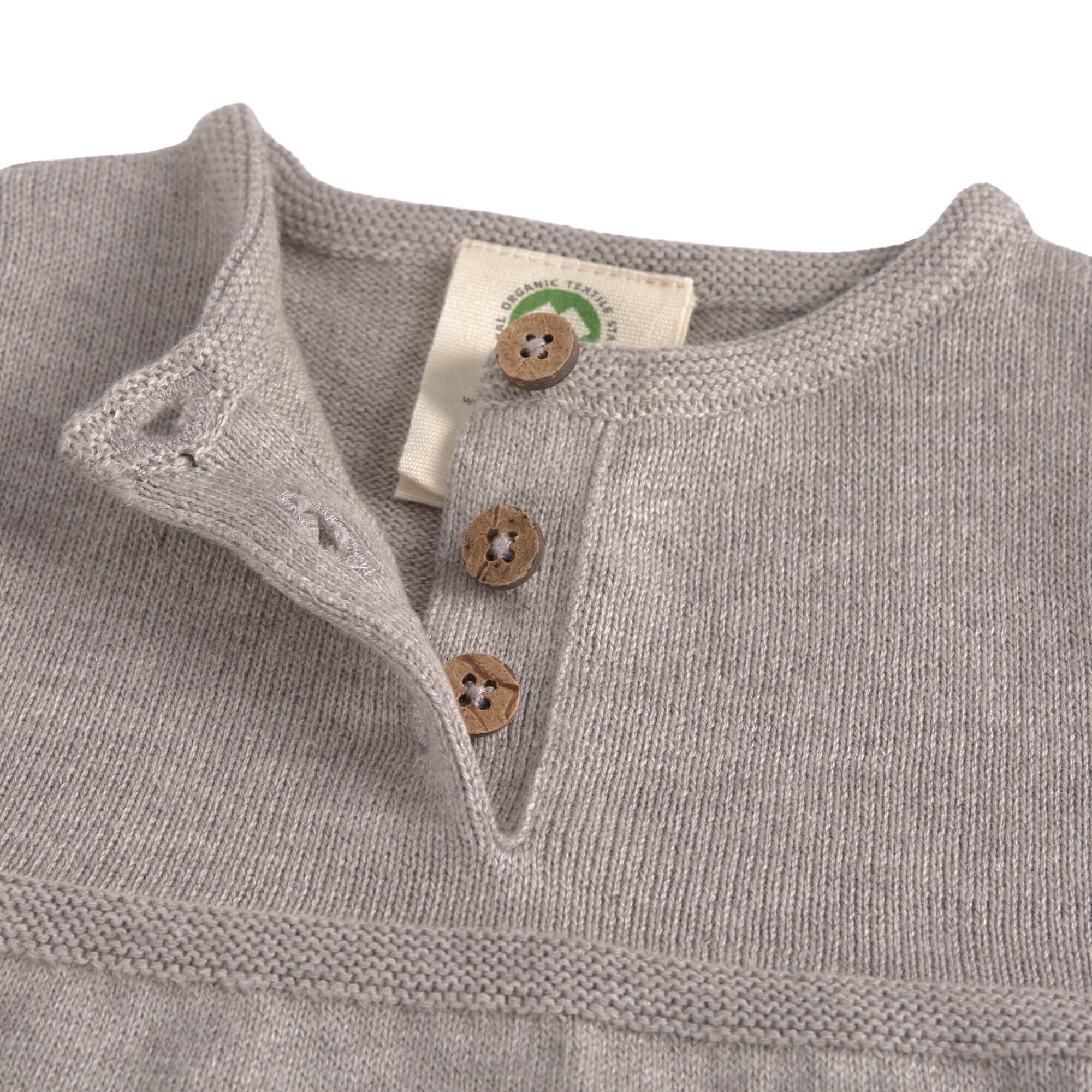 Babykleid - Strick Bio-Baumwolle, Grau