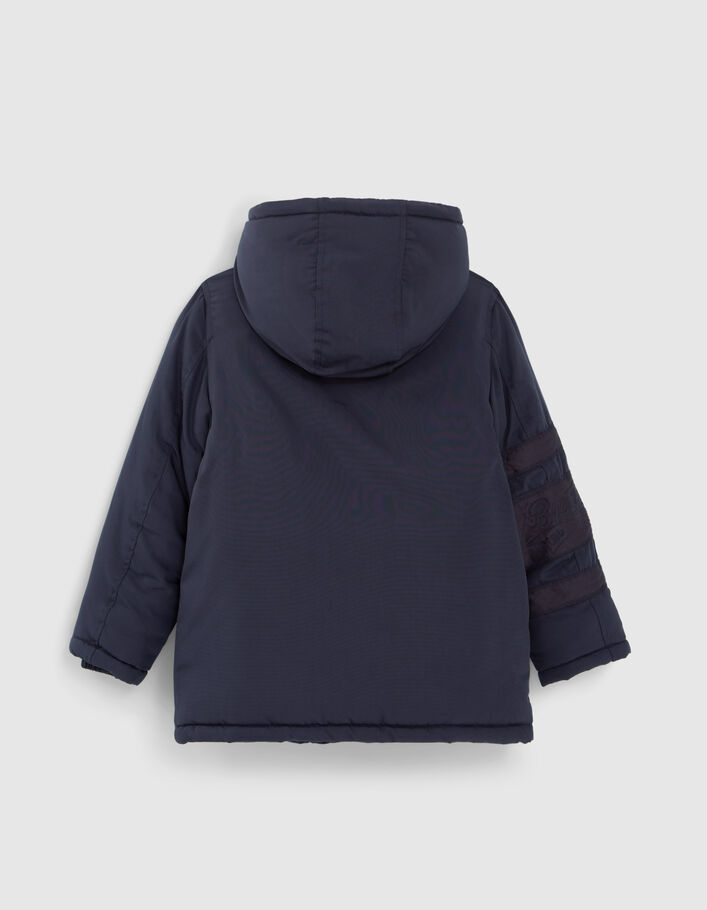Parka 2-en-1 marine et doudoune color block garçon