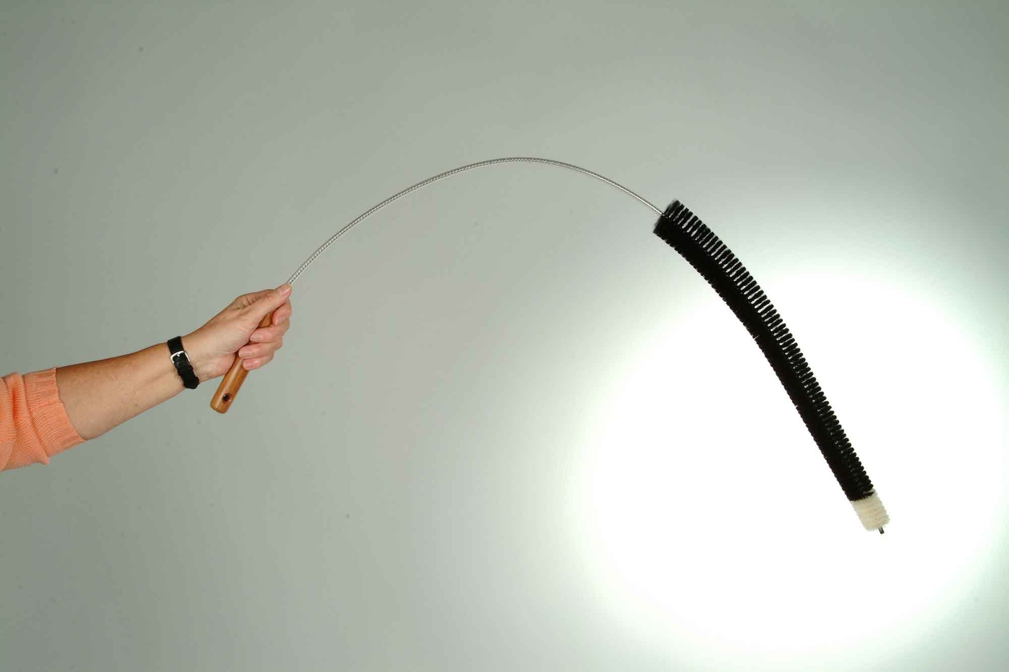 Muxel Reinigungsbürste Ziegenhaar Heizkörperbürste - Die Bürste mit lange, Heizkörper fast aller Arten, (Komplett für Ihre Heizung, 1-tlg., Lange flexible Bürste 120 cm lang), Reinigt gründlich auch an unzugänglichen Stellen wie zum Beispiel Staubsau