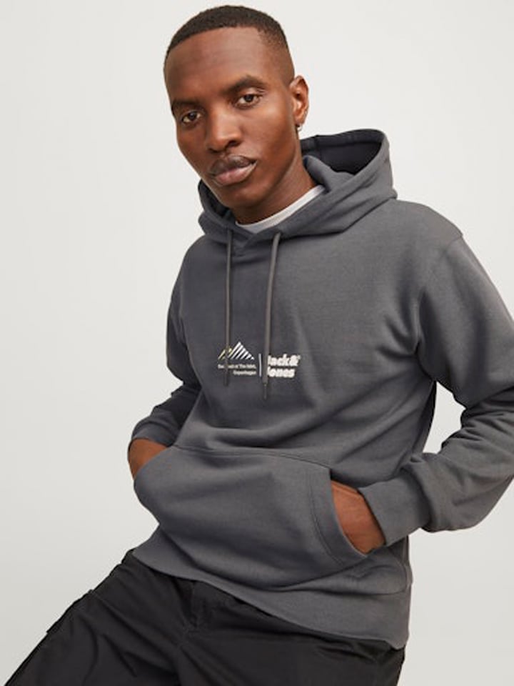 Jack & Jones Hoodie in Grau günstig kaufen