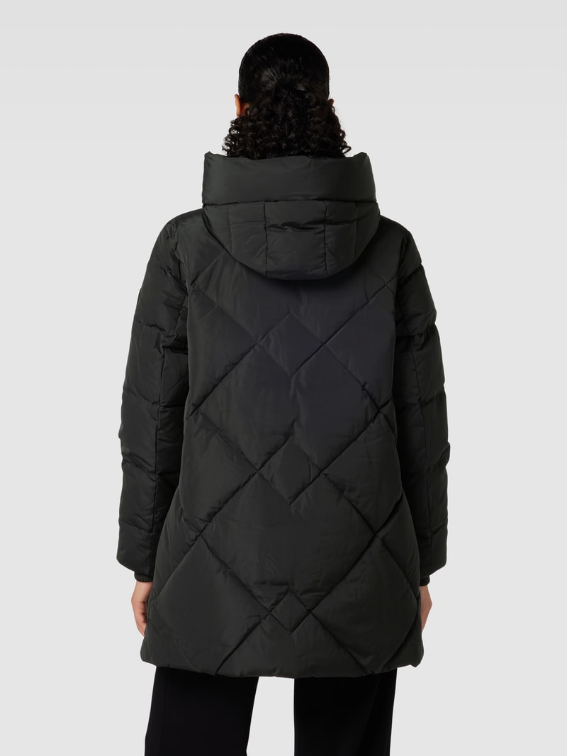 Steppjacke mit Kapuze Modell 'AIMEE' in schwarz
