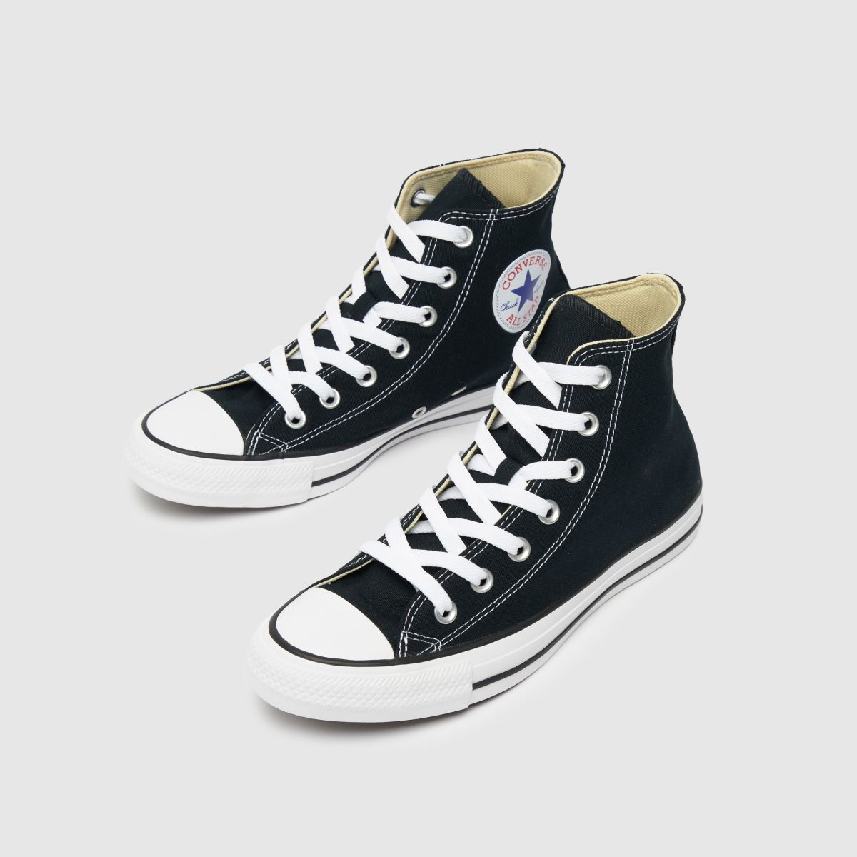 Converse All Star – Svarta och vita höga sneakers