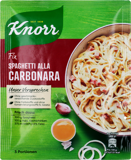 Knorr Fix Spaghetti alla Carbonara