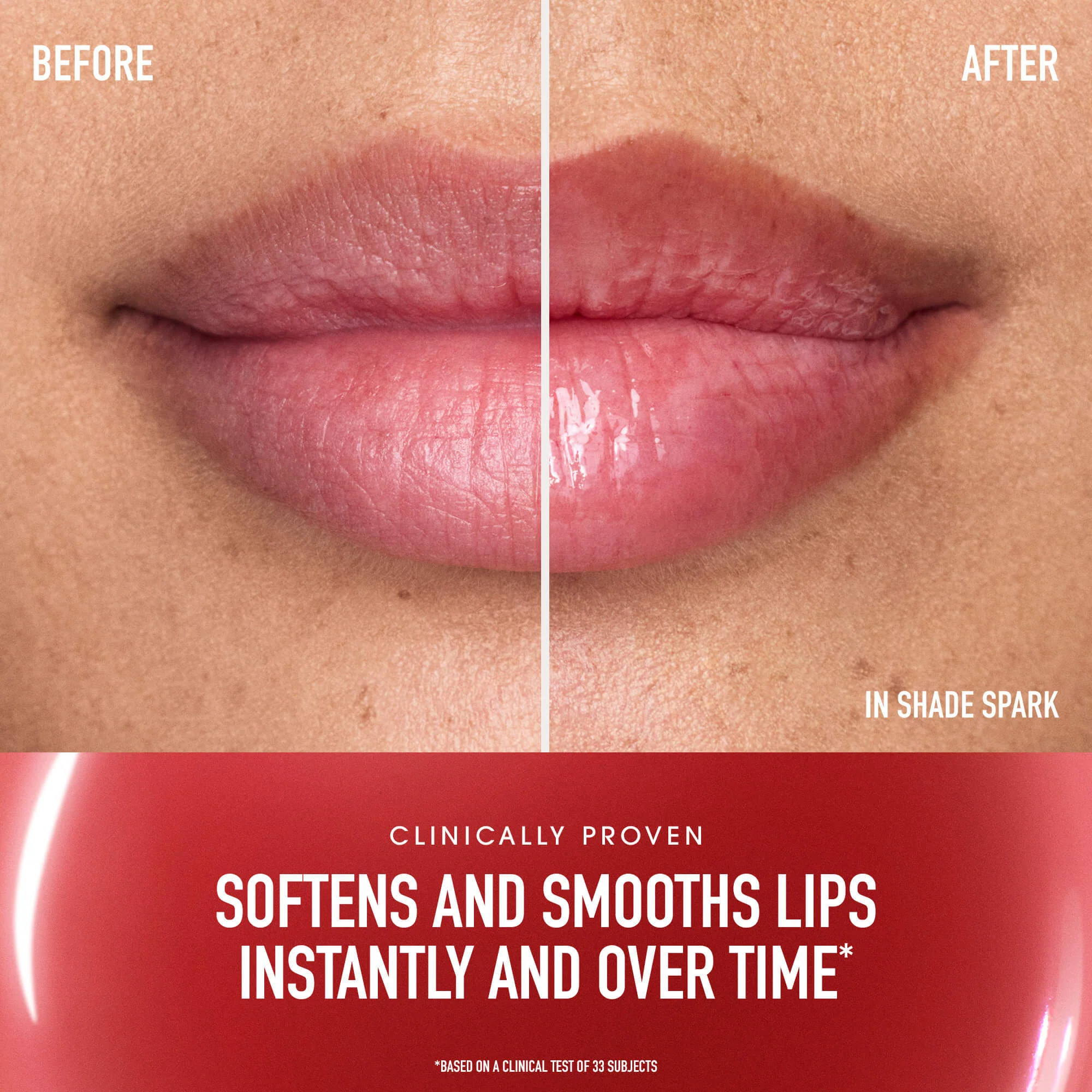 Aceite labial nutritivo con brillo