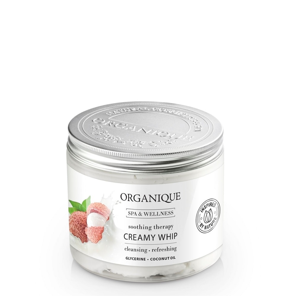 organique cosmetics Mousse de douche apaisante au lait de chèvre & au litchi Mousse de douche