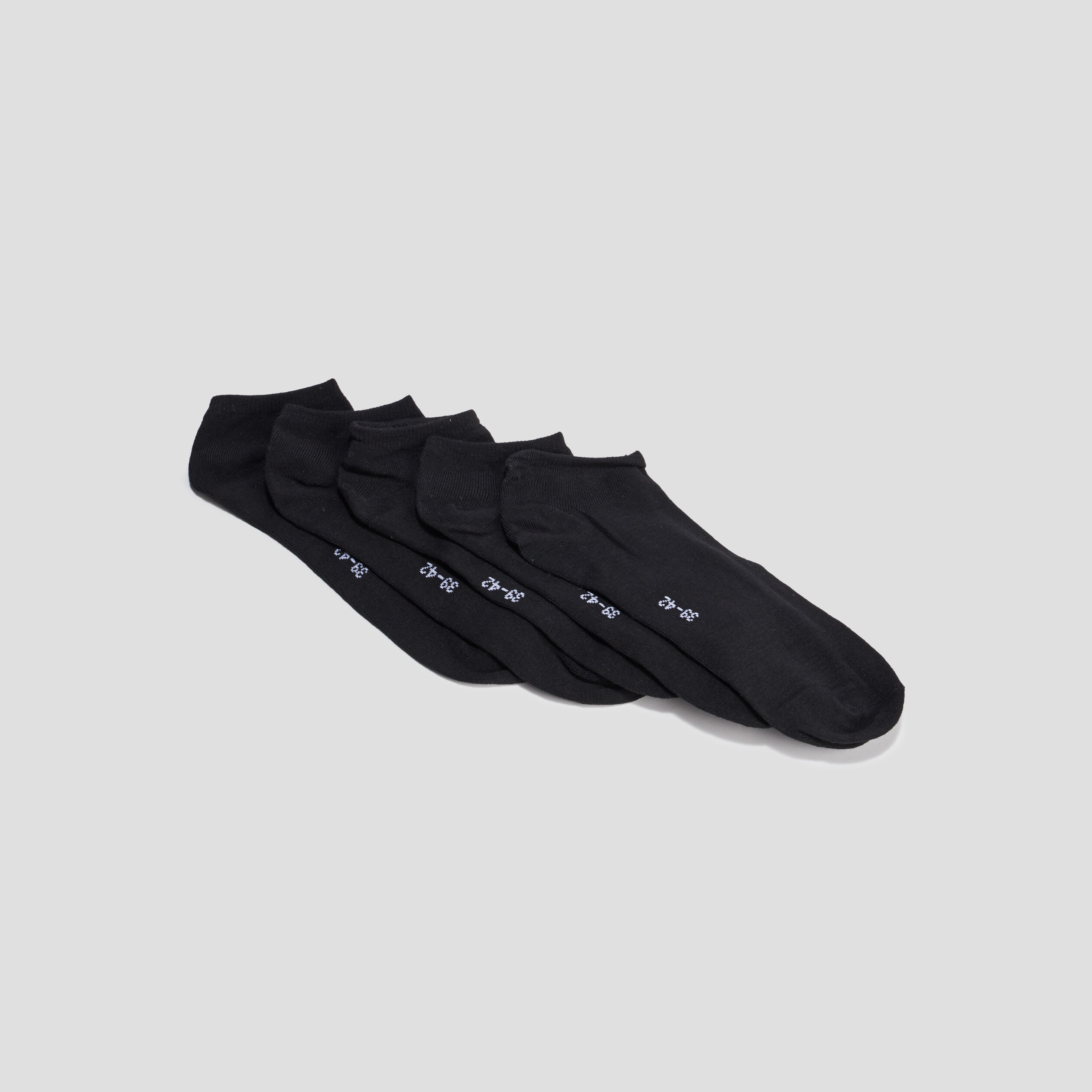 Lot 5 paires chaussettes noir homme | La Halle